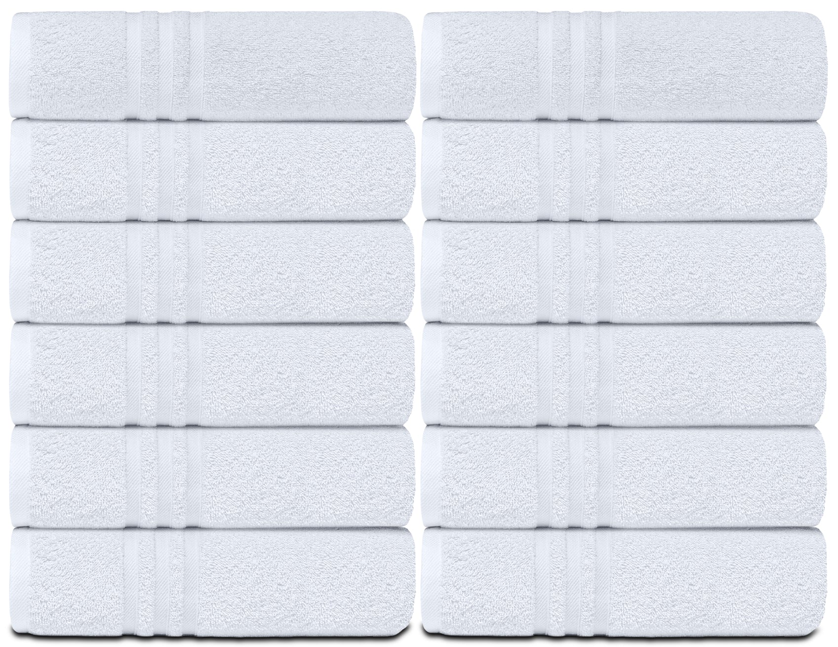 Wealuxe Home Collection Hand Towels | 16x27 | 12 Pack