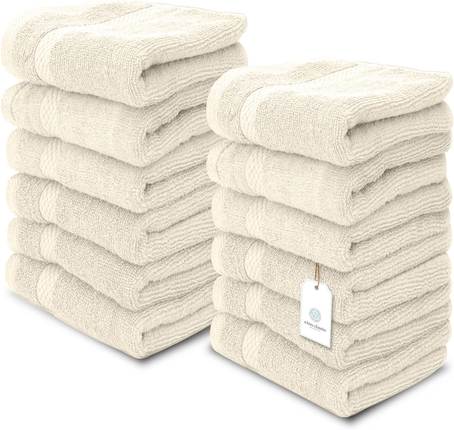 Hotel Collection Luxury Washcloths | 13x13 | 12 Pack
