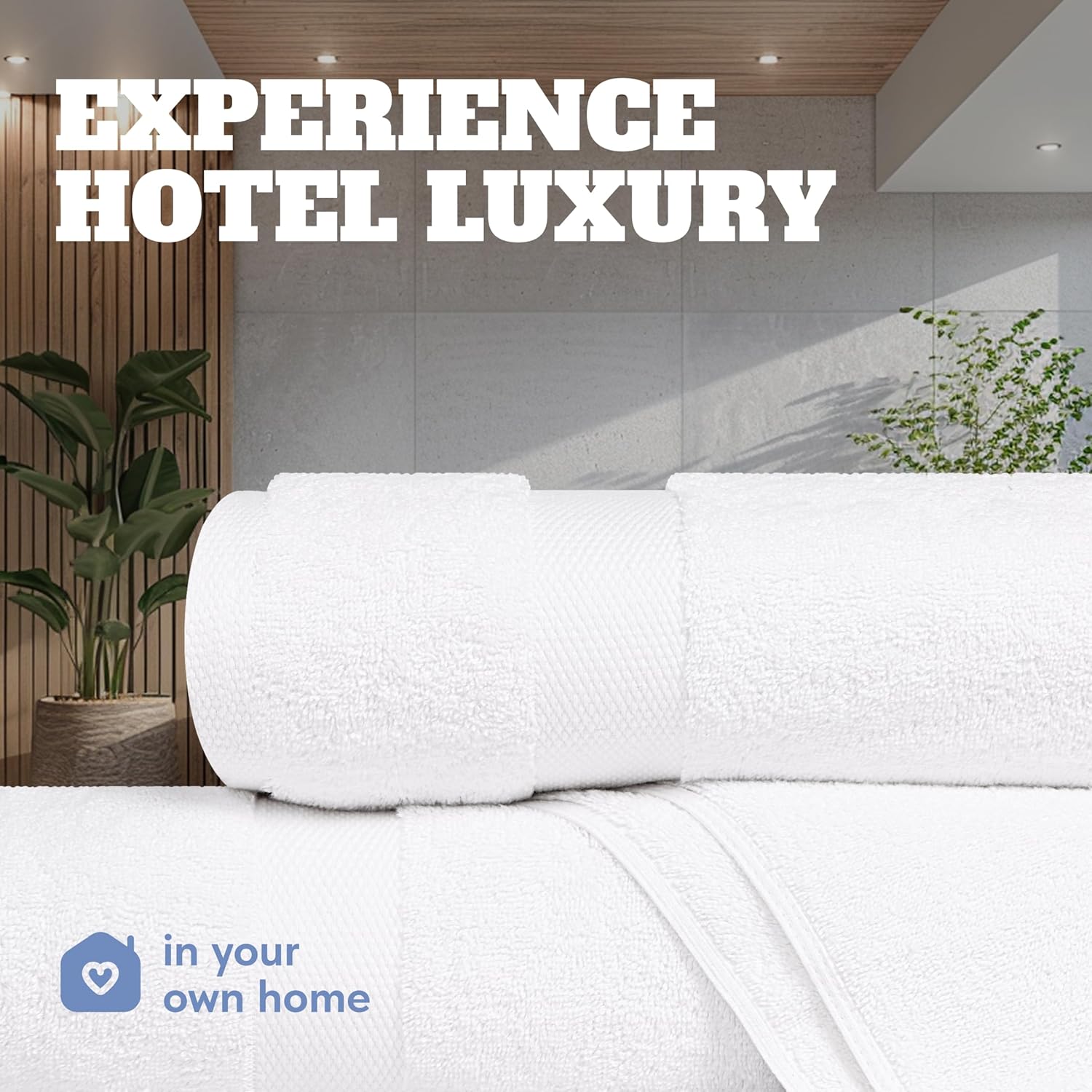 Wealuxe Home Collection Bath Towels | 24x50 [36 piece pack]