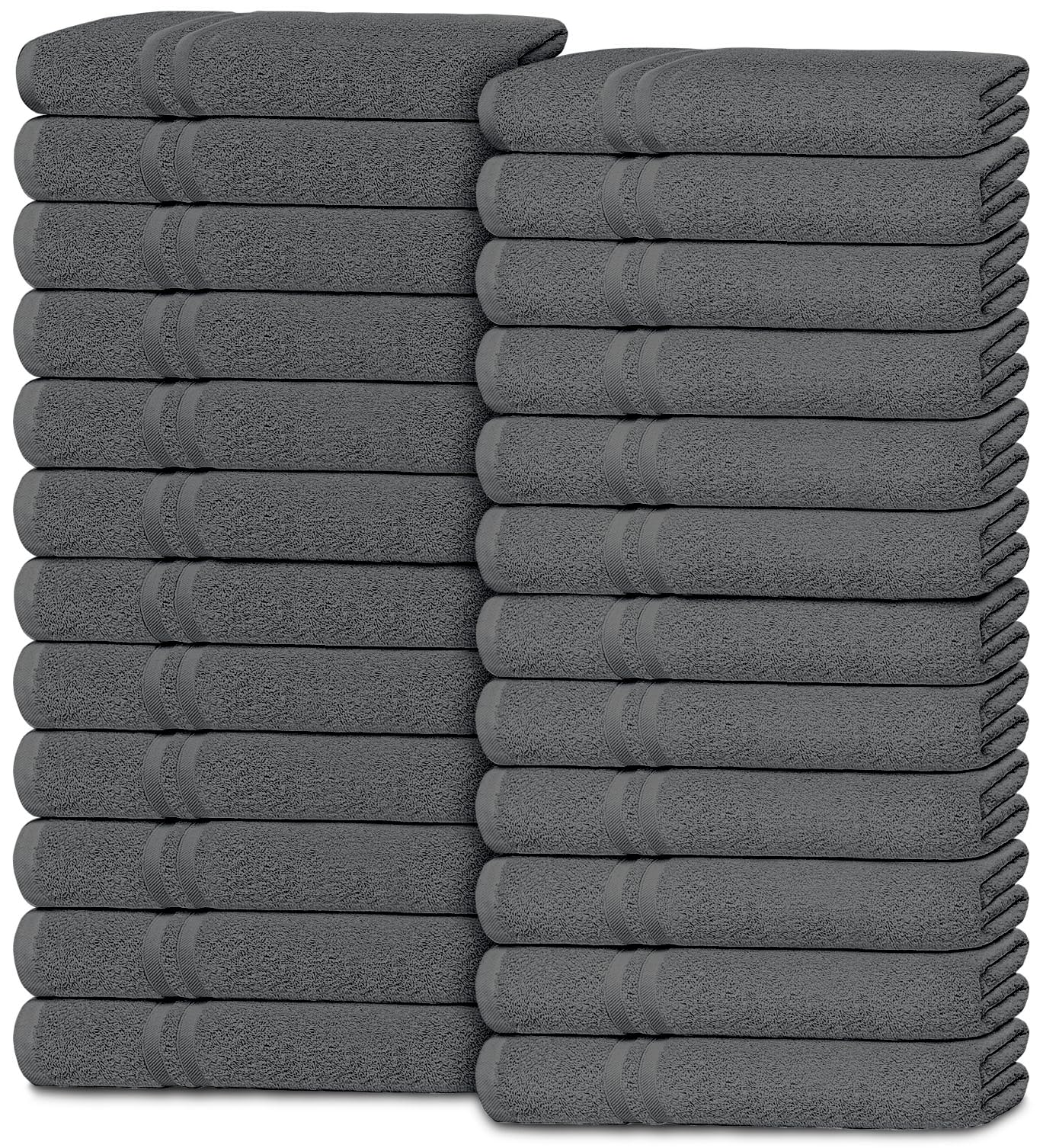 Wealuxe Home Collection Washcloths | 12x12 inch