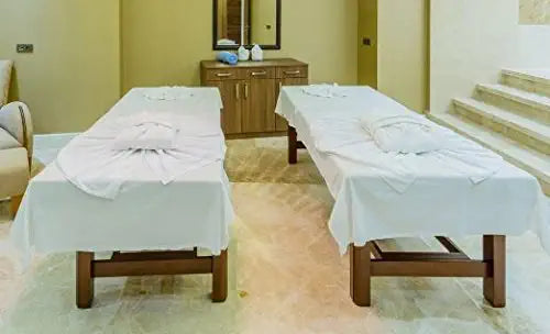 White Flat Sheets for spa