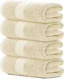 4Pc Beige Bath Towels