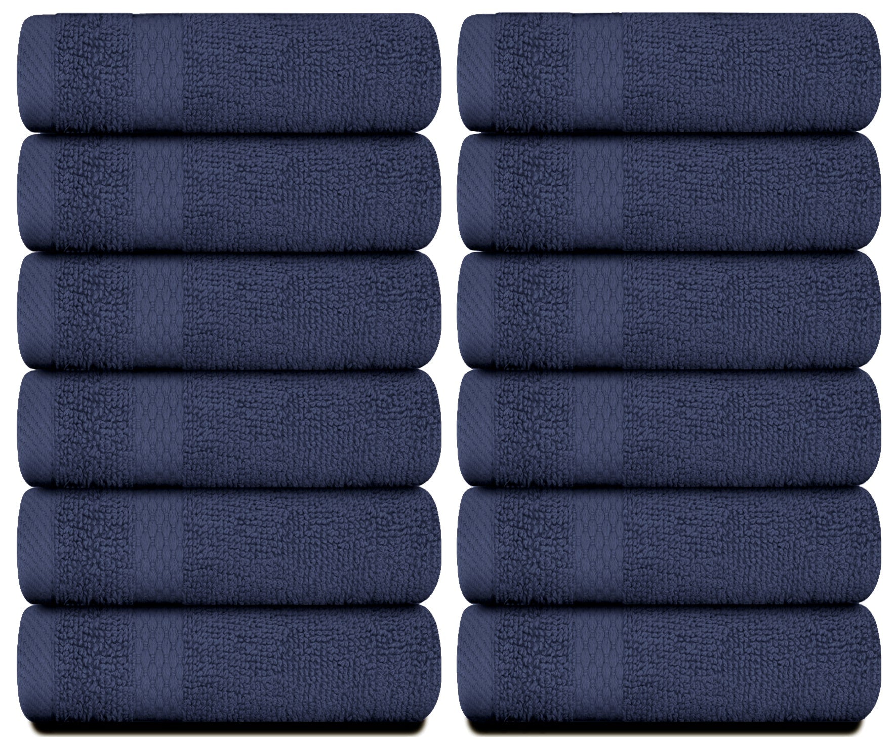 navy blue pack washcloths