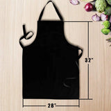 black adjustable apron
