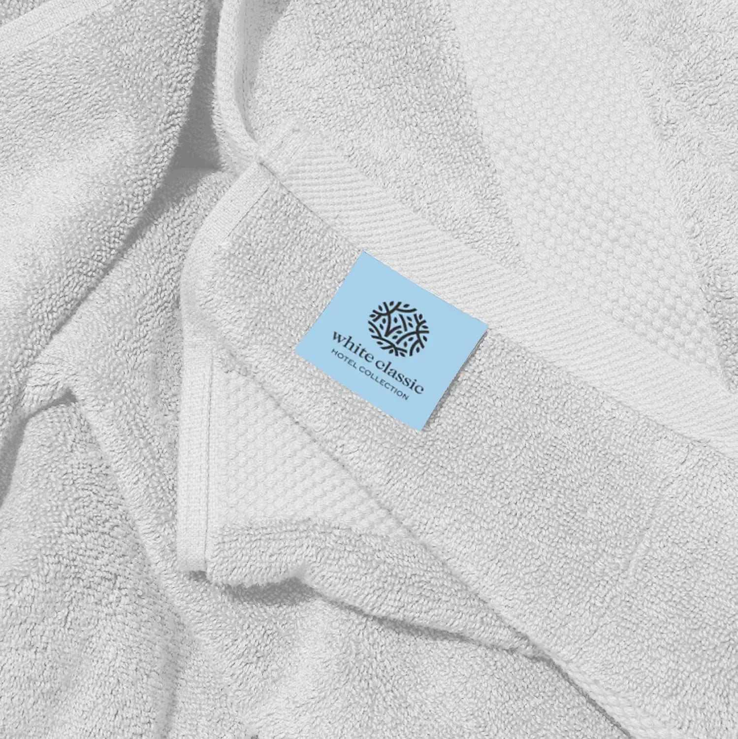 Whiteclassic Hotel Collection Silver Bath Towels