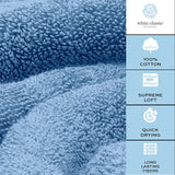 Supreme Loft Light Blue Bath Towels