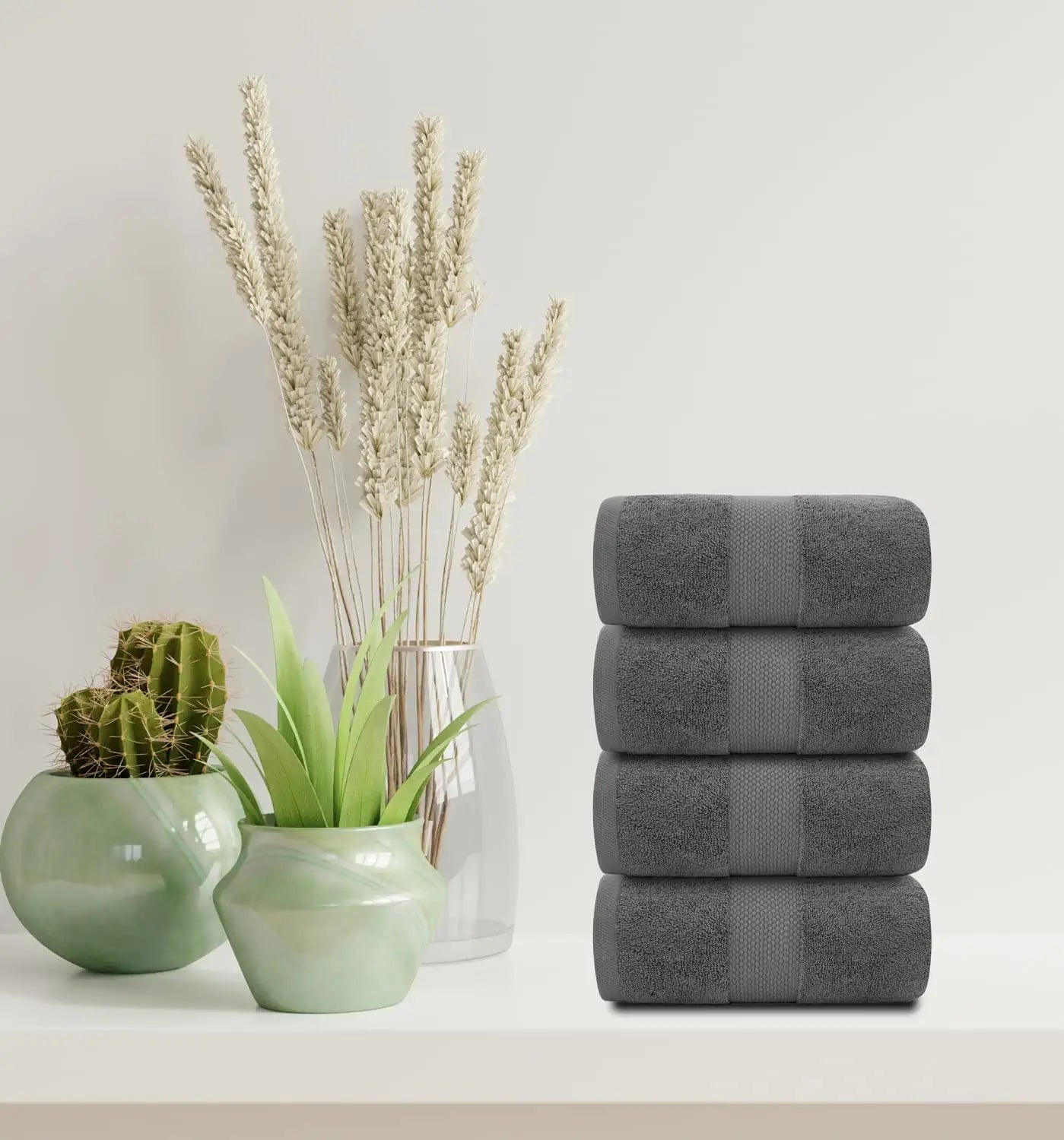 Gray Bath Towel Lifestyle