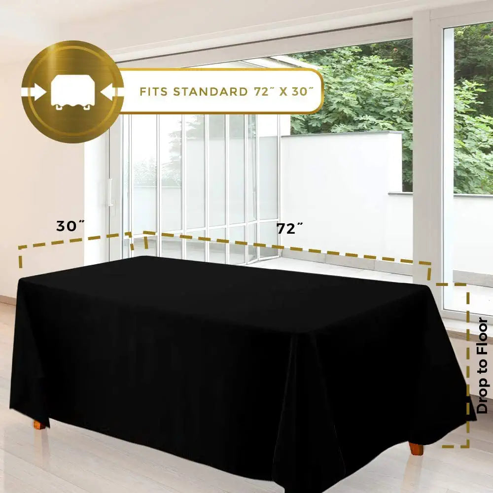 drop to floor tablecloth