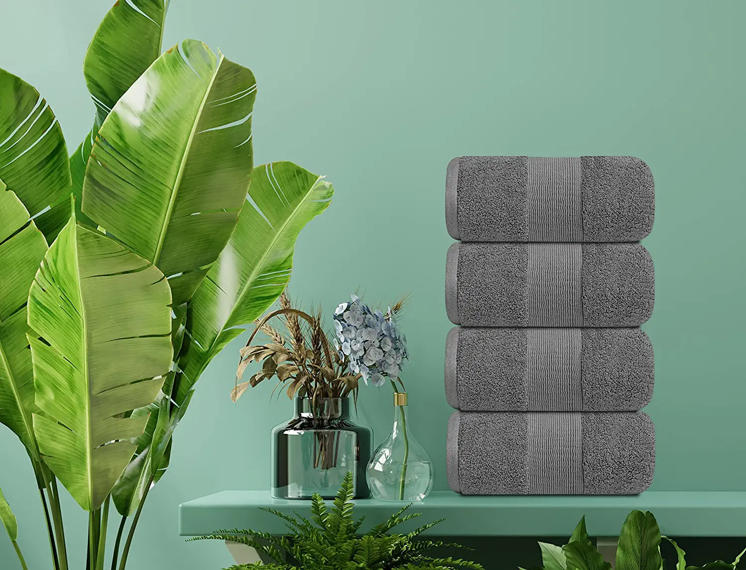 Gray Bath Towels lifestyle