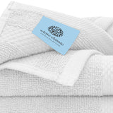 Whiteclassic silver washcloth