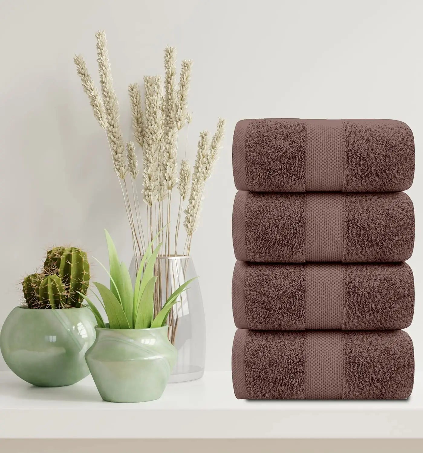 Brown Bath Towels Lifestyle