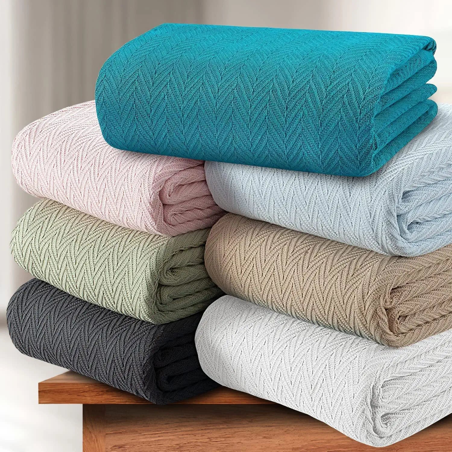 colored blanket