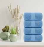 4Pc Light Blue Bath Towels Lifestyle