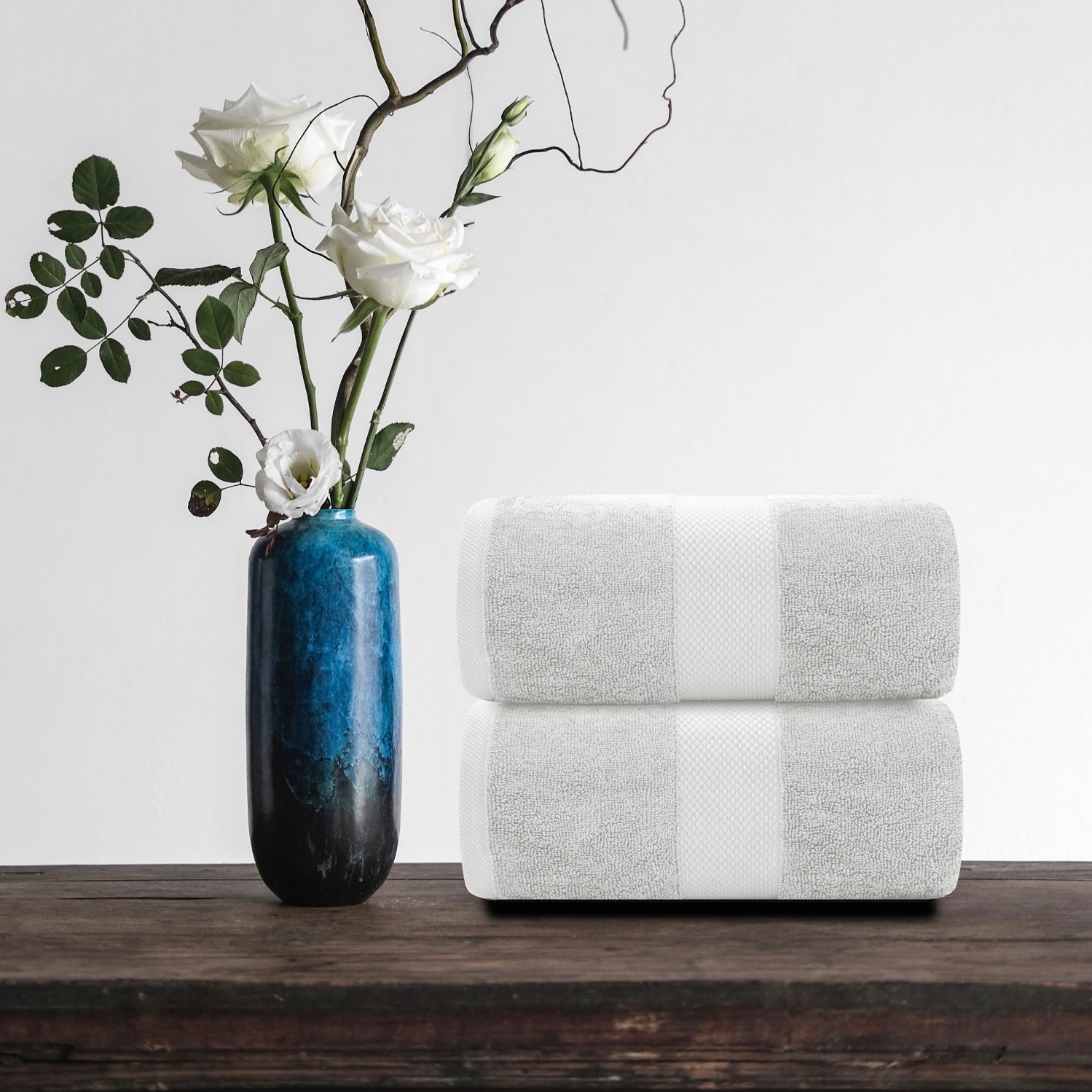 silver bath sheet lifestyle