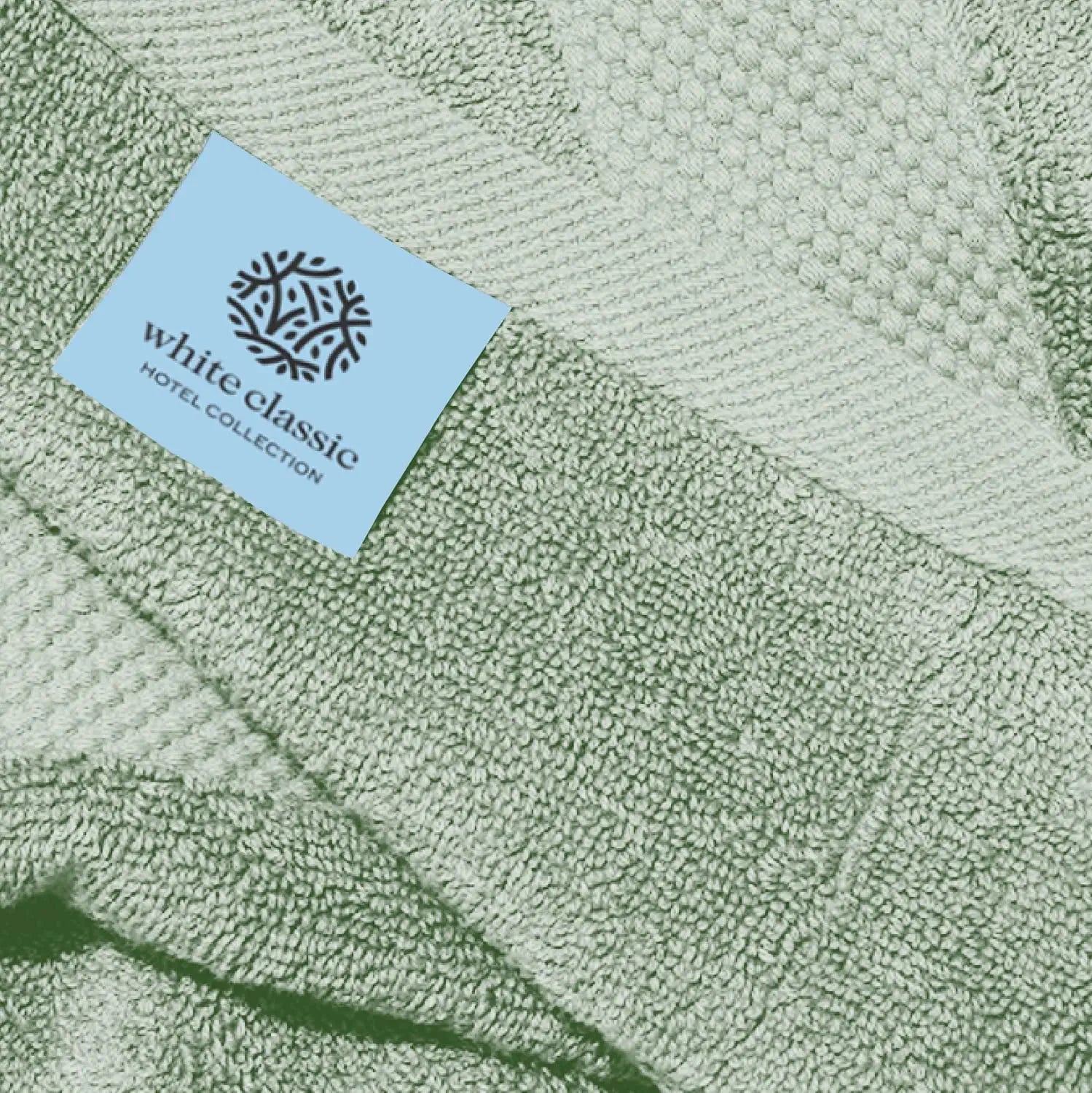 Whiteclassic Hotel Collection Green Hand  Towels