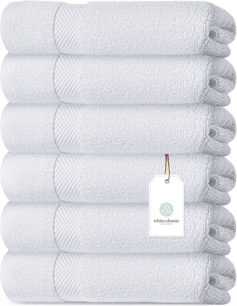 Whiteclassic 6Pc Hand Towels