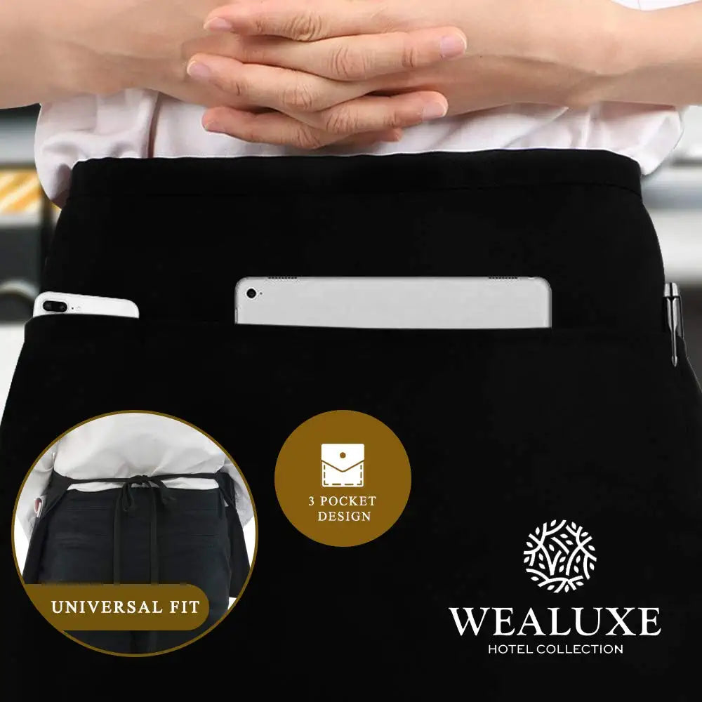 3 pocket black apron