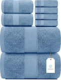 Whiteclassic 8Pc Light Blue Towel Set