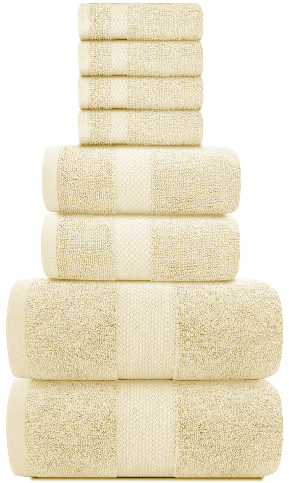 8Pc Beige Towel Set