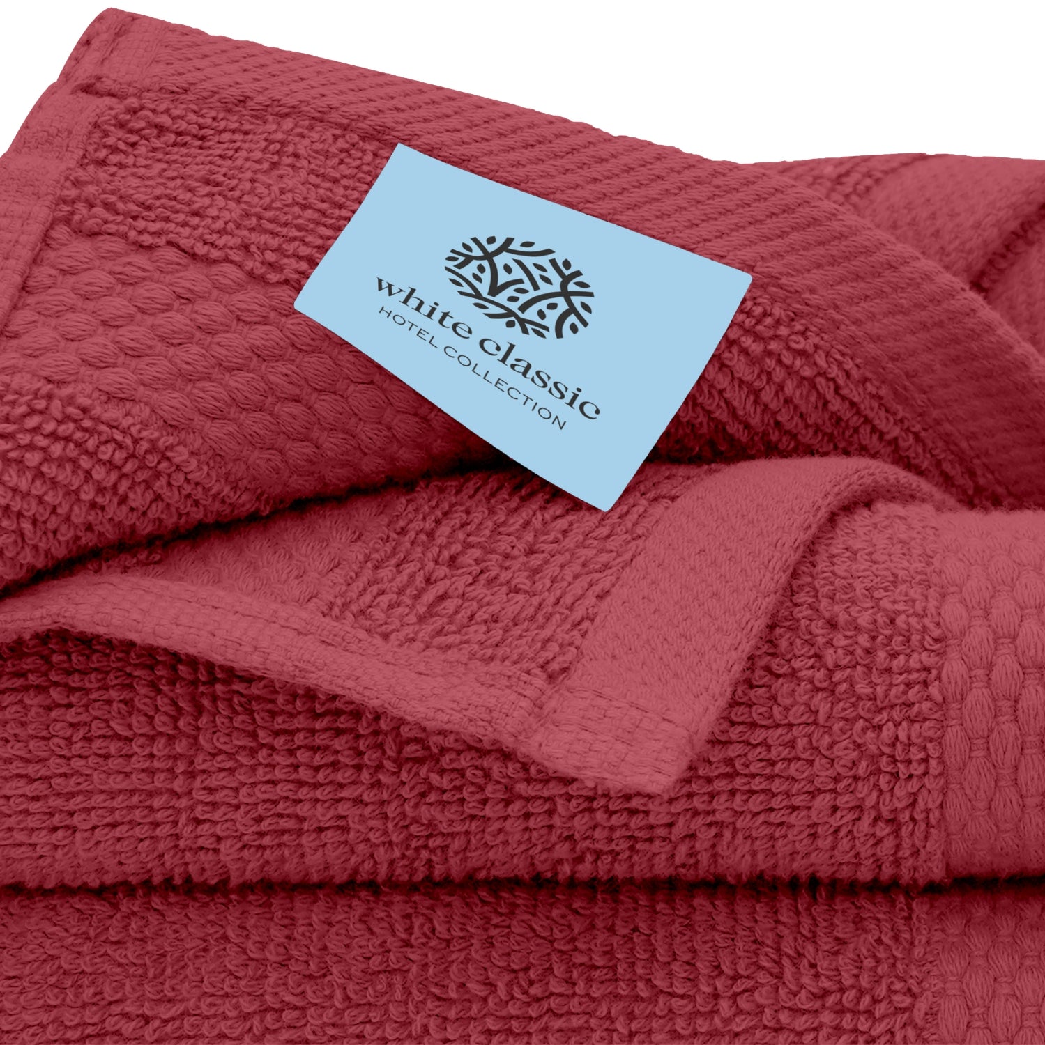 Whiteclassic Hotel Collection Burgundy Towels