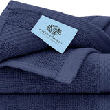 Whiteclassic  navy blue washcloth