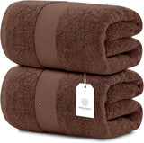 Whiteclassic 2pc brown bath sheets