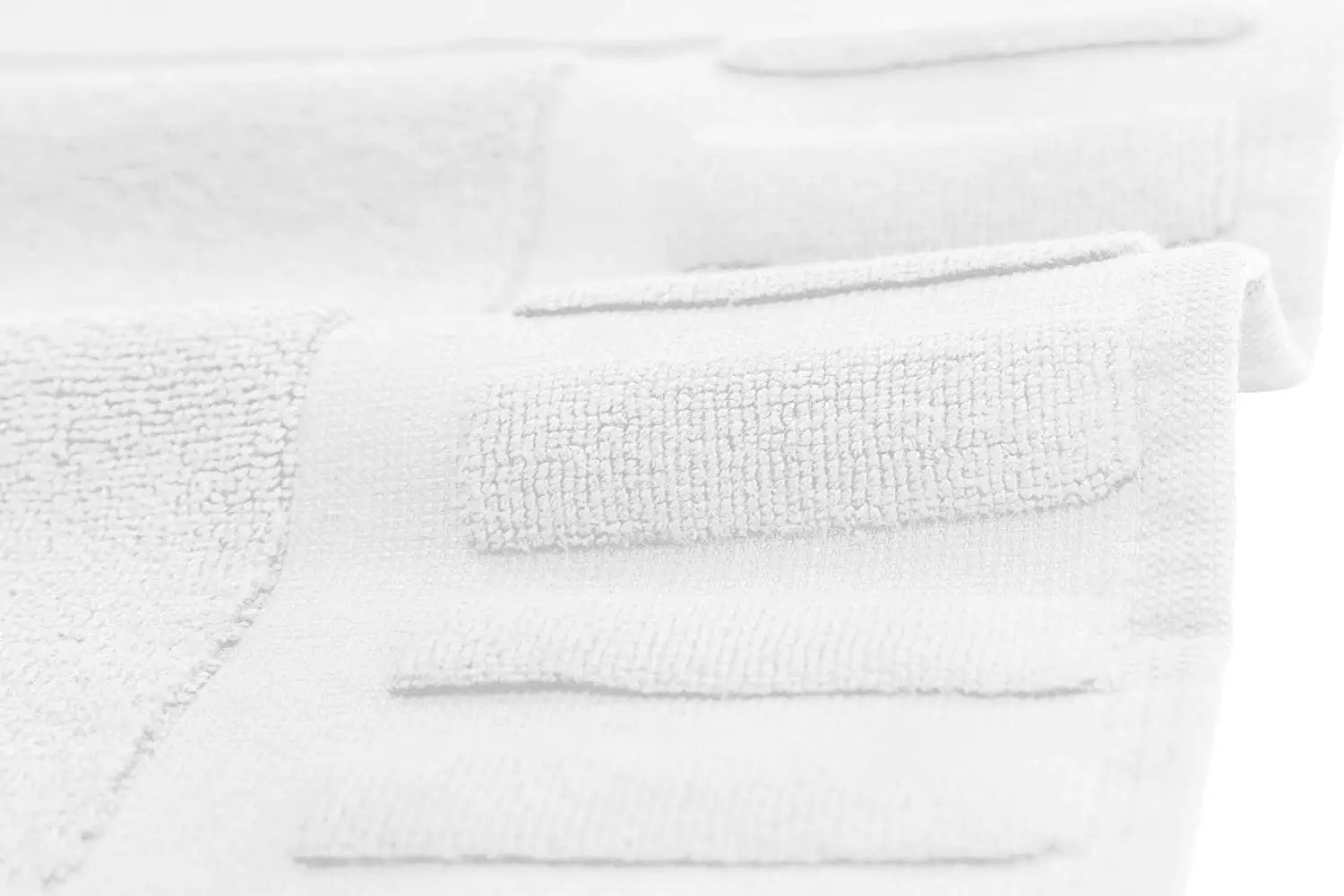 white bathroom rug