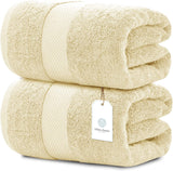 Whiteclassic 2pc beige bath sheets