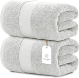 Whiteclassic 2pc silver bath sheets