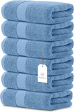 Whiteclassic 6Pc Light Blue Hand Towels