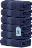 Whiteclassic 6Pc Navy Blue Hand Towels