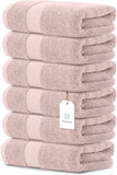Whiteclassic 6Pc Pink Hand Towels