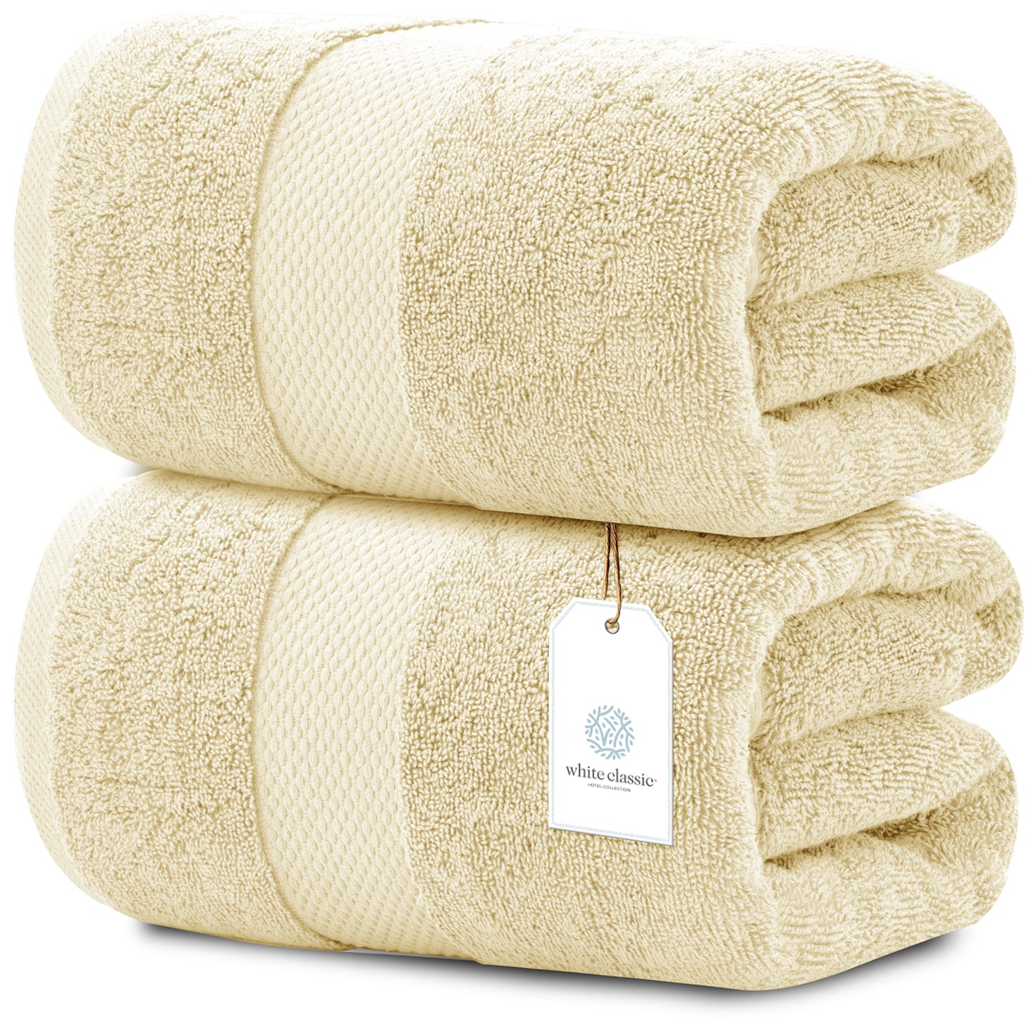 Whiteclassic 2pc bath sheets