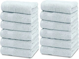 12pc green wash cloths