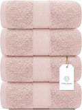 Whiteclassic 4Pc Pink Bath Towels