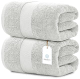Whiteclassic 2pc silver bath sheet