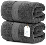 Whiteclassic 2pc gray bath sheet