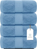 Whiteclassic 4Pc Light Blue Bath Towels