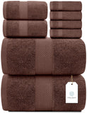Whiteclassic 8Pc Brown Towel Set
