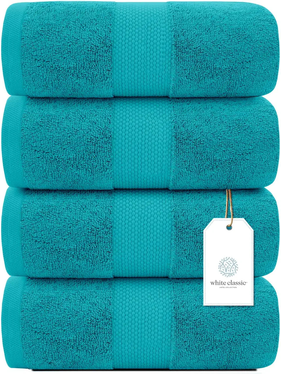 Whiteclassic 4Pc Aqua Bath Towels