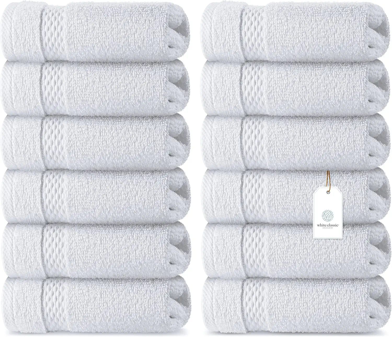 white washcloths