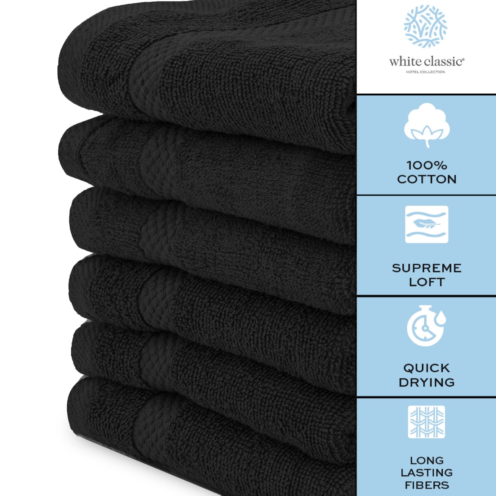 100% cotton washcloths