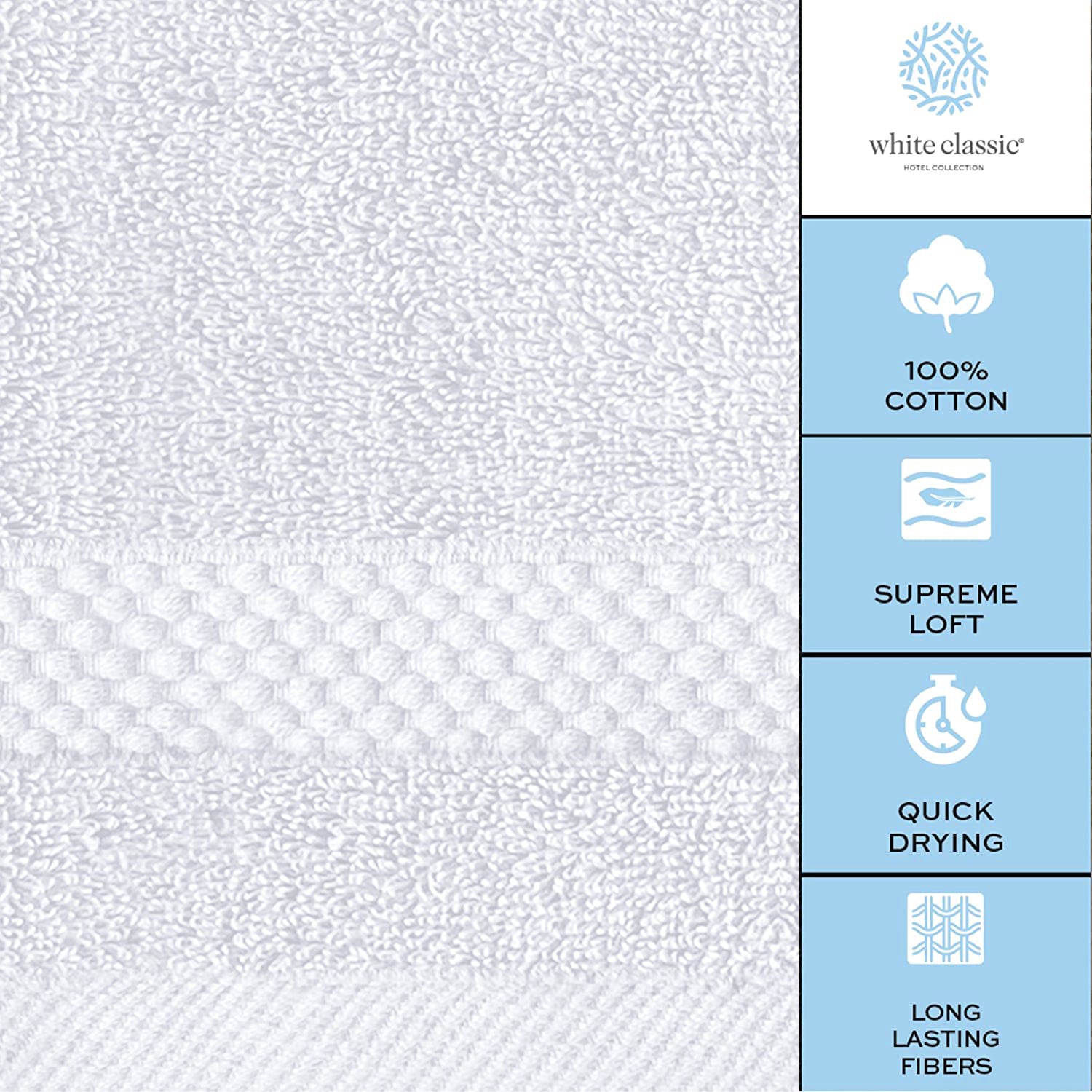 cotton white washcloths
