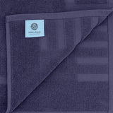 whiteclassic navy blue bath mats