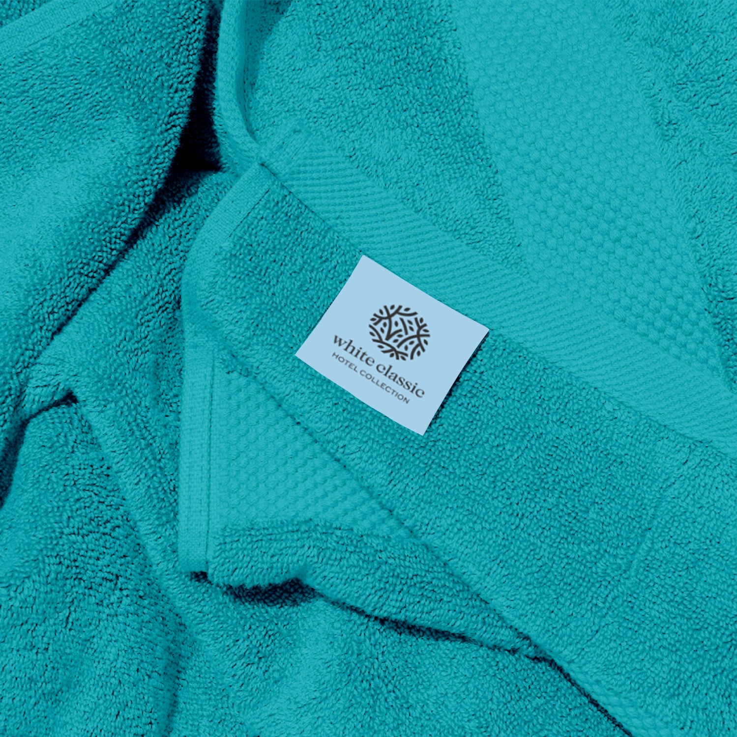 Whiteclassic hotel collection aqua bath sheets