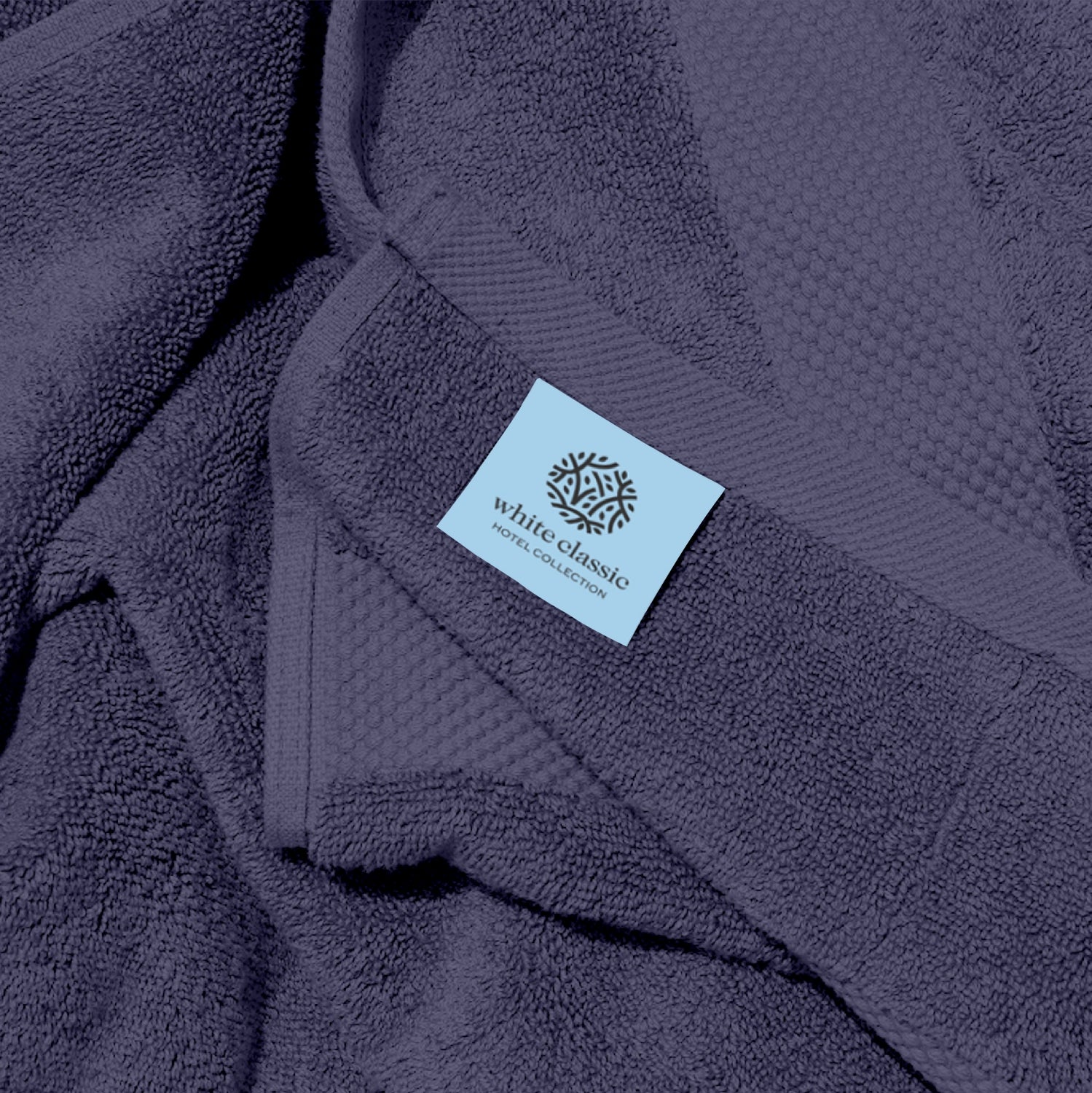 Whiteclassic hotel collection navy blue bath sheets